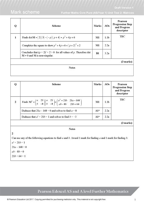 schools solutions ss1 chp1 ex1a q6 New. . Core pure asyear 1 unit test 1 complex numbers mark scheme